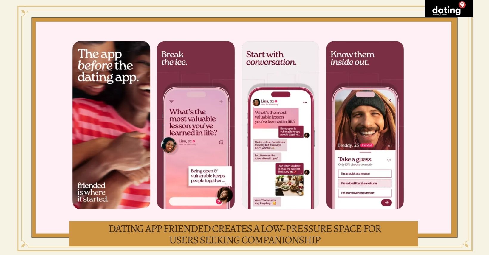 Dating App Friended Creates a Low-Pressure Space for Users Seeking Companionship