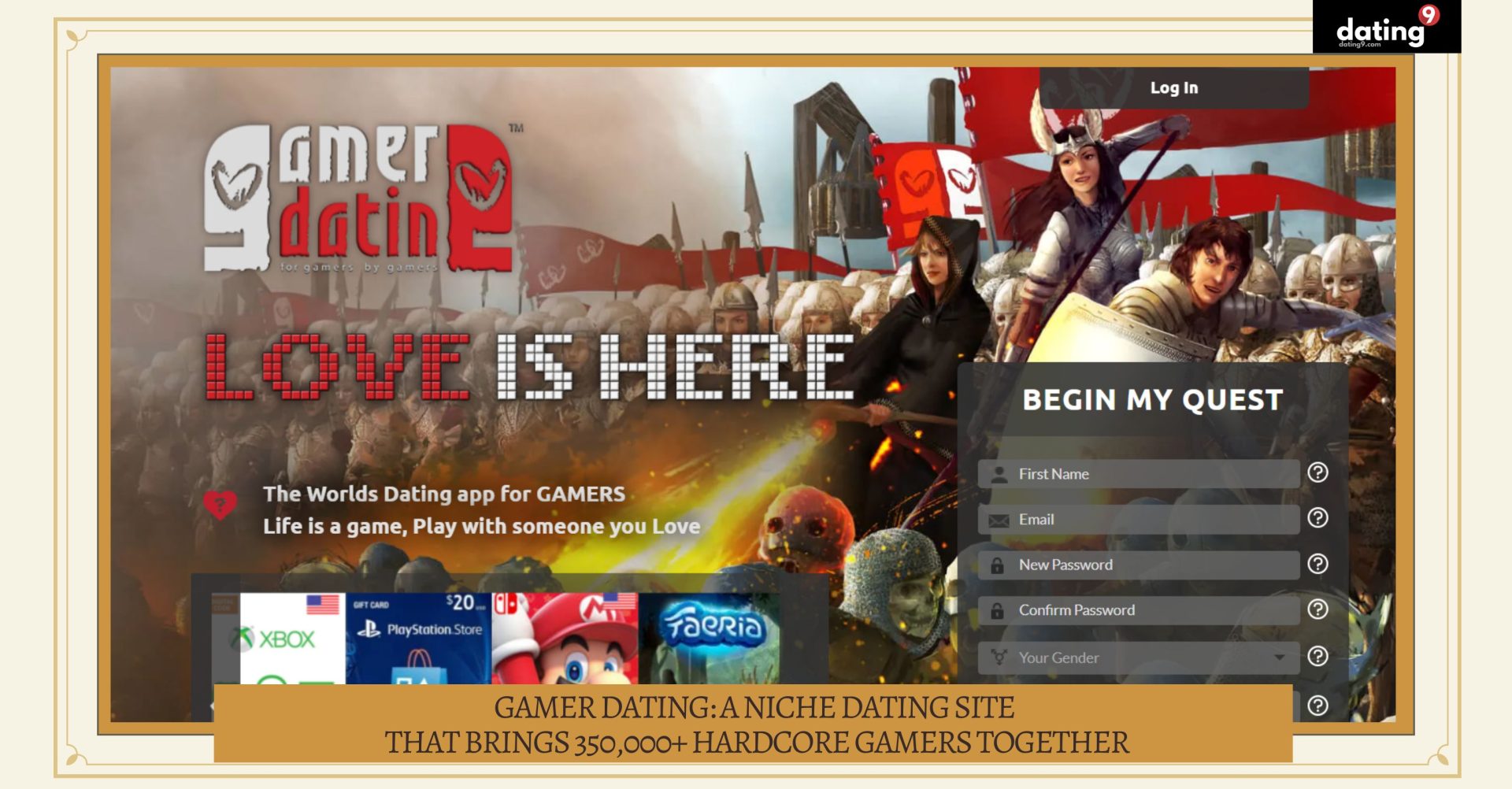 Gamer Dating A Niche Dating Site That Brings 350000 Hardcore Gamers Together